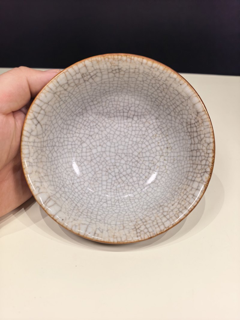 清早期 仿哥釉碗一对 - 图6