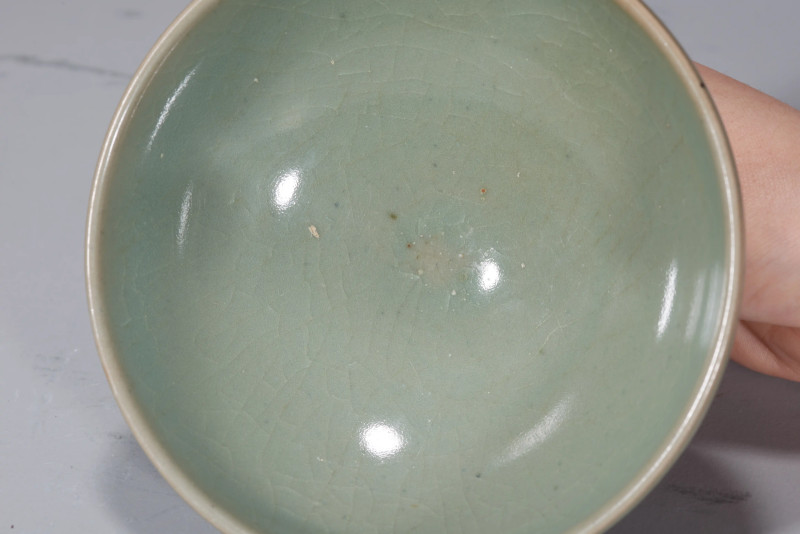 明代 汝州青瓷茶盏 - 图11