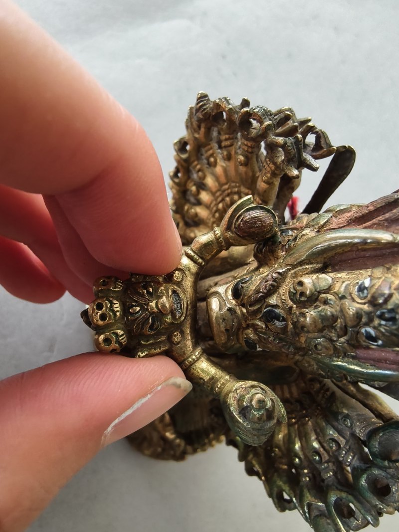 A GILT-BRONZE FIGURE OF VAJRABHAIRAVA - 图19