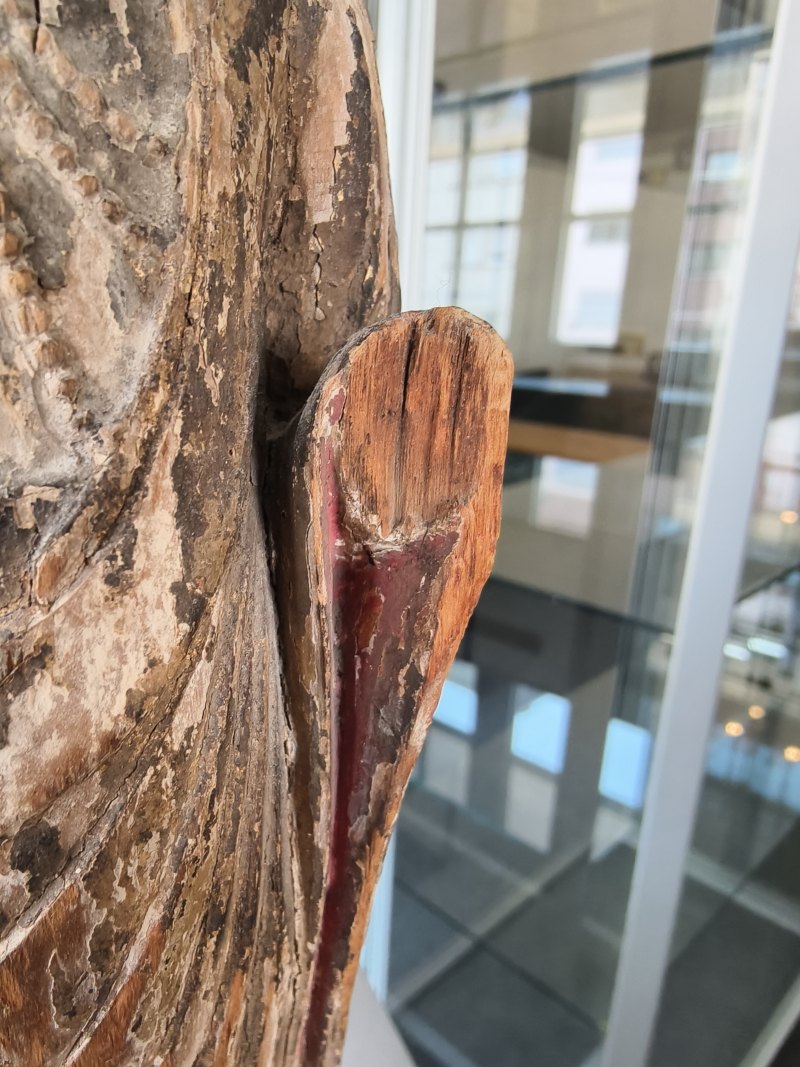 TWO WOOD FIGURES OF BODHISATTVAS - 图5