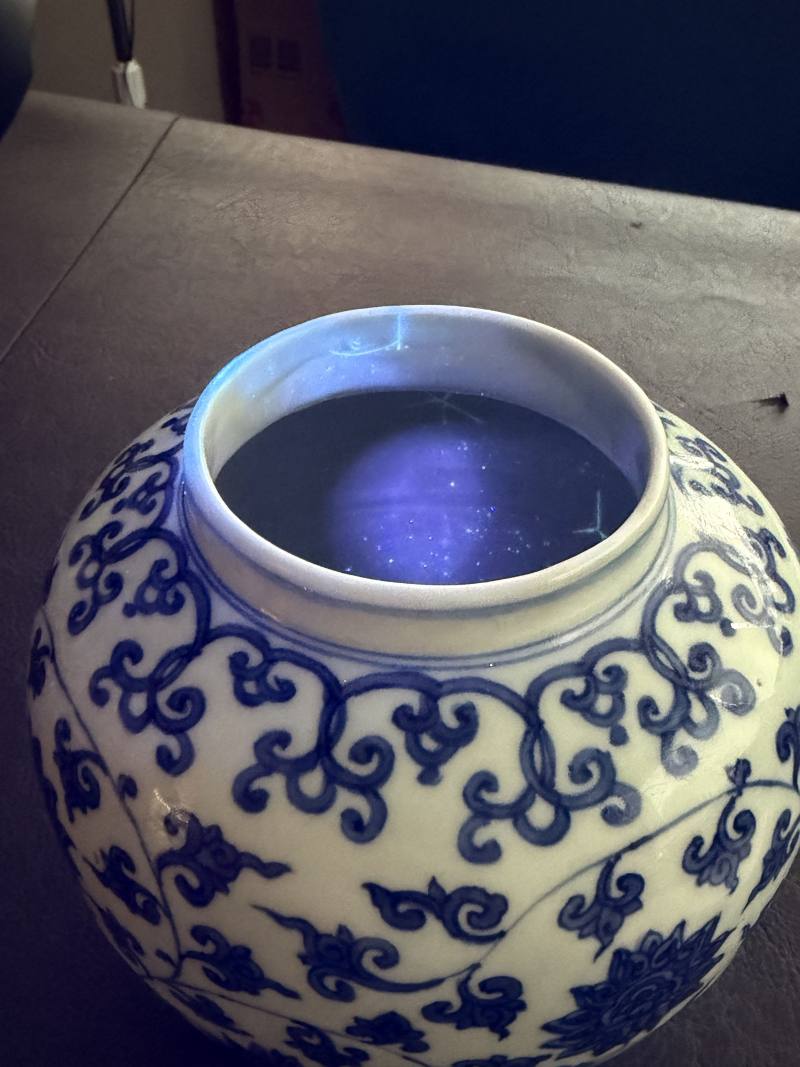 明万历 青花缠枝莲纹罐 - 图16