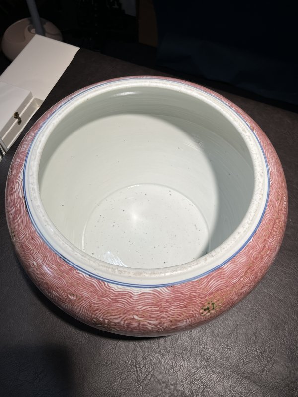 18世纪 青花釉里红鱼藻纹大缸 - 图26