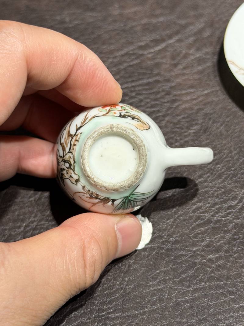 清乾隆 粉彩花鸟纹茶具一套25件 - 图56
