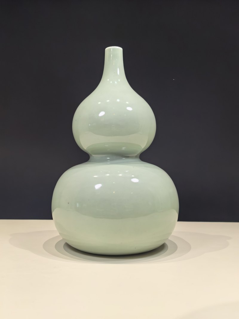 清乾隆 粉青釉葫芦瓶 - 图4