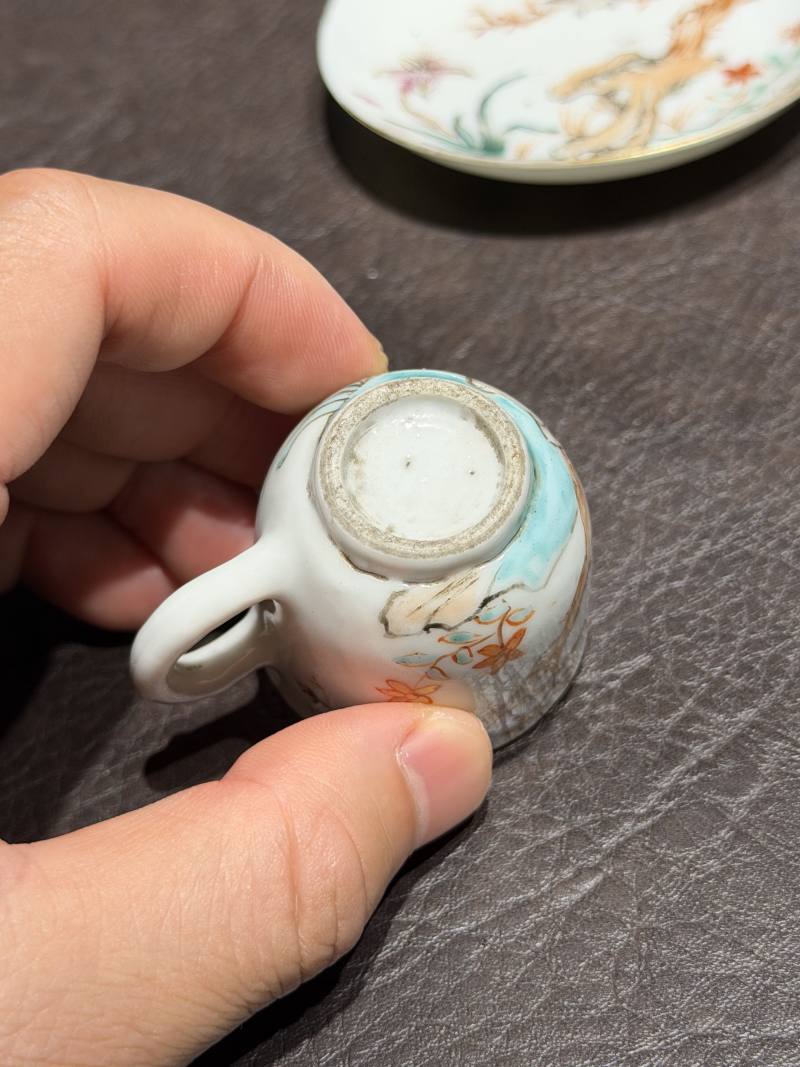 清乾隆 粉彩花鸟纹茶具一套25件 - 图90