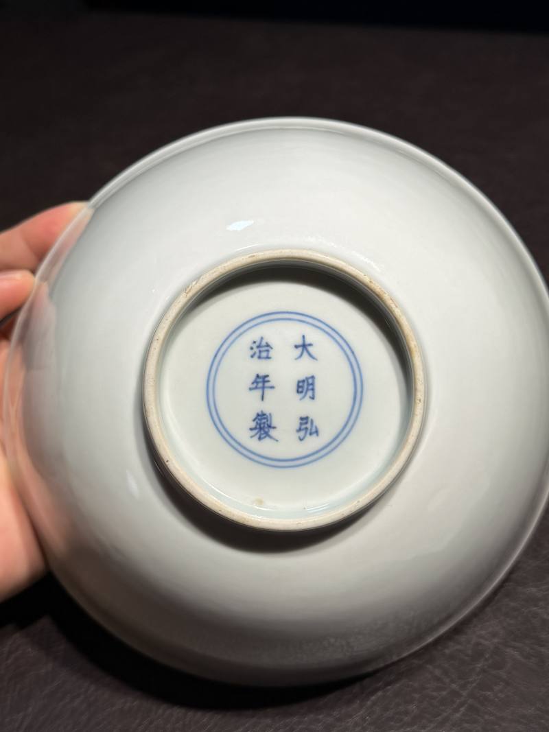 明弘治 甜白釉大碗 - 图12