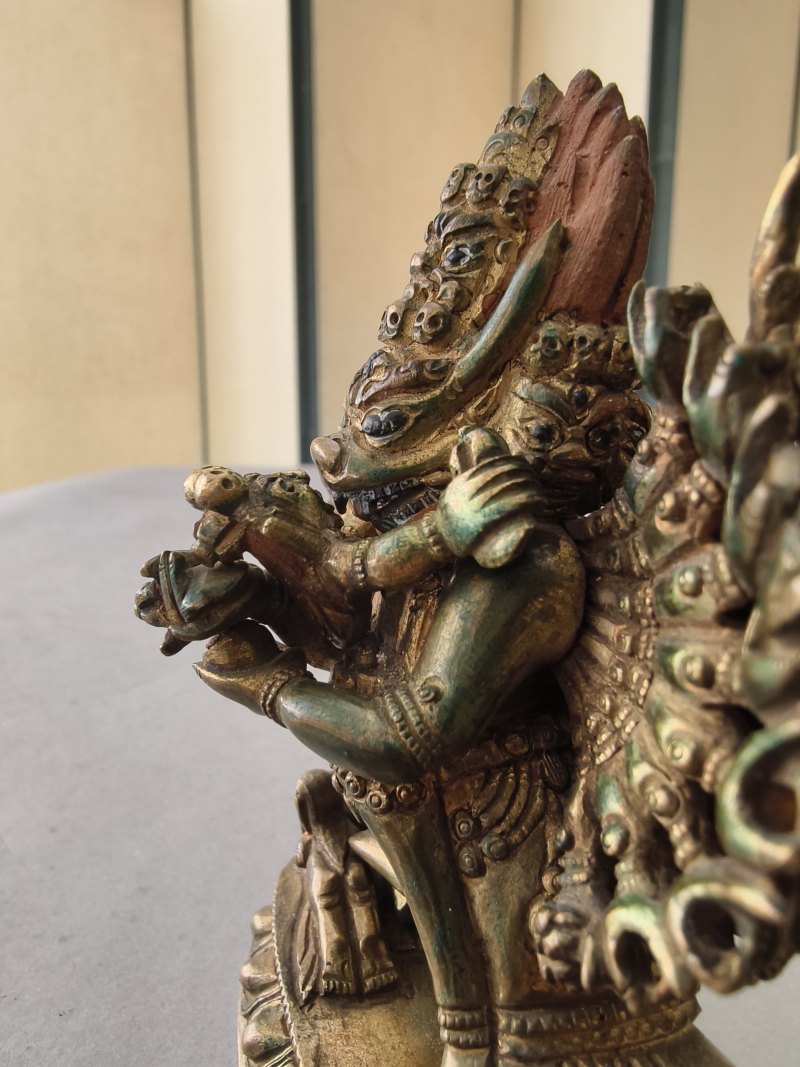 A GILT-BRONZE FIGURE OF VAJRABHAIRAVA - 图26