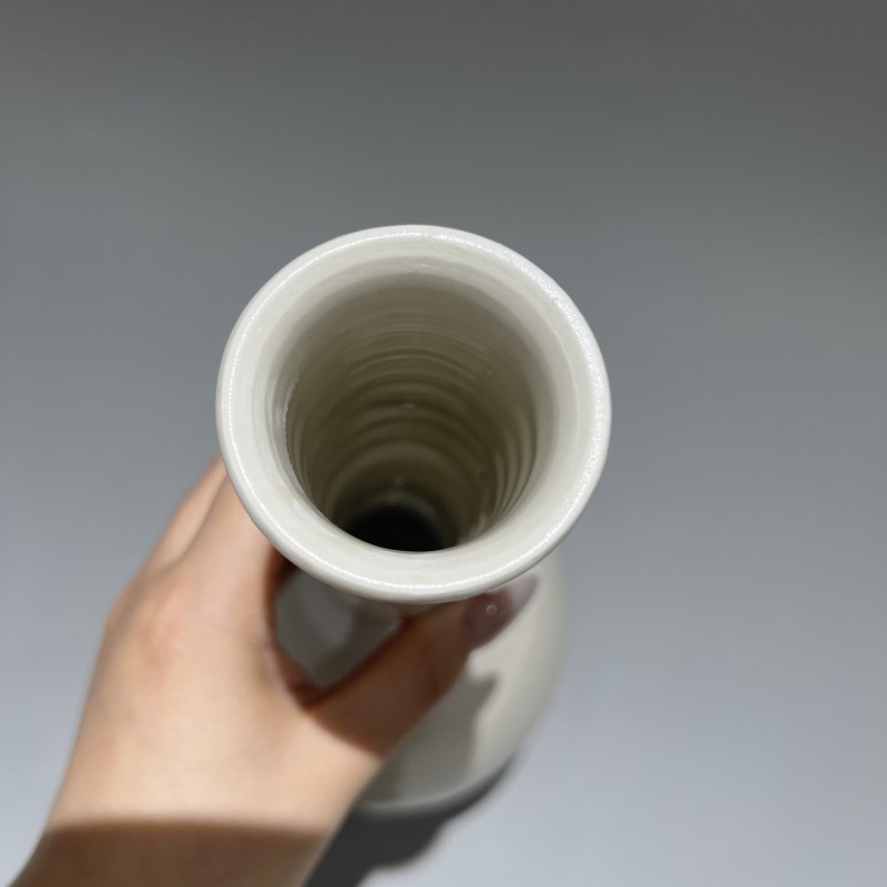 明代 白釉长颈瓶 - 图8