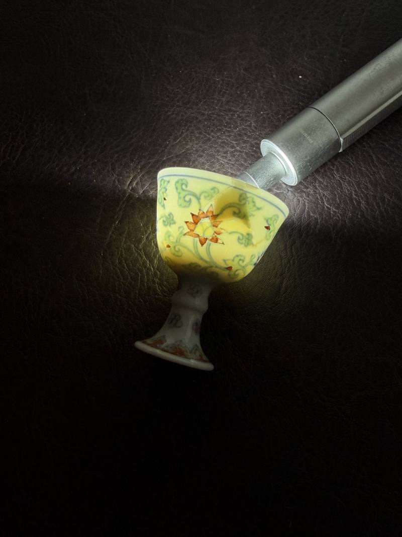 明成化 斗彩缠枝莲纹高足杯 - 图16