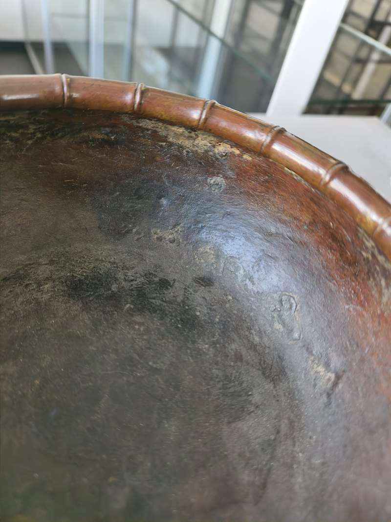 A well cast bronze incense burner with bamboo decoration in relief - 图8