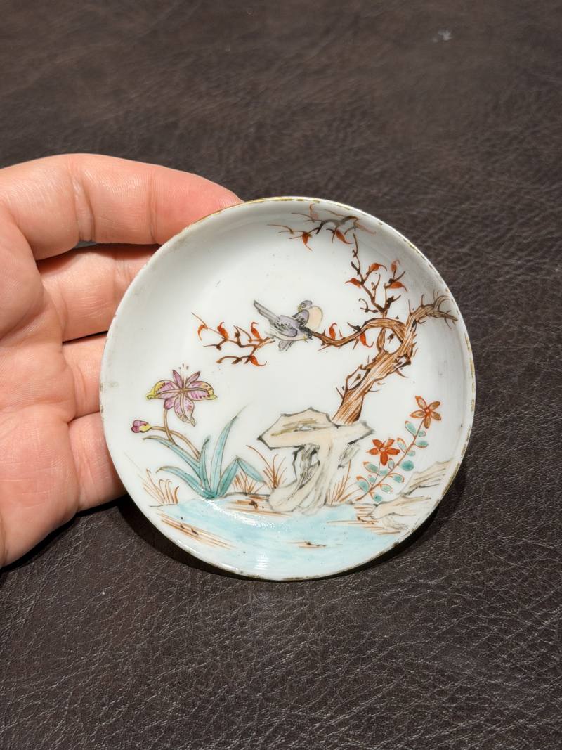 清乾隆 粉彩花鸟纹茶具一套25件 - 图155