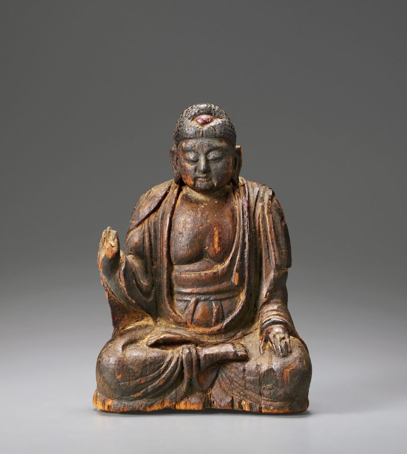 元/明·木胎释迦说法像