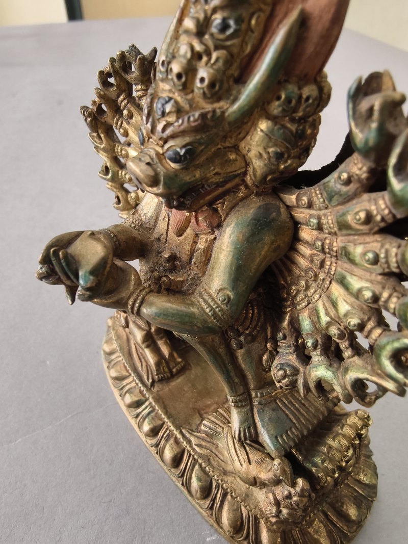 A GILT-BRONZE FIGURE OF VAJRABHAIRAVA - 图14