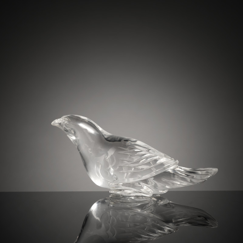Bird of prey made of rock crystal