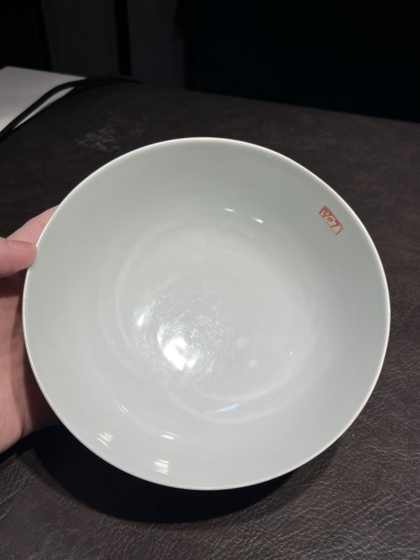 清康熙 五彩荷塘鸳鸯图碗 - 图30