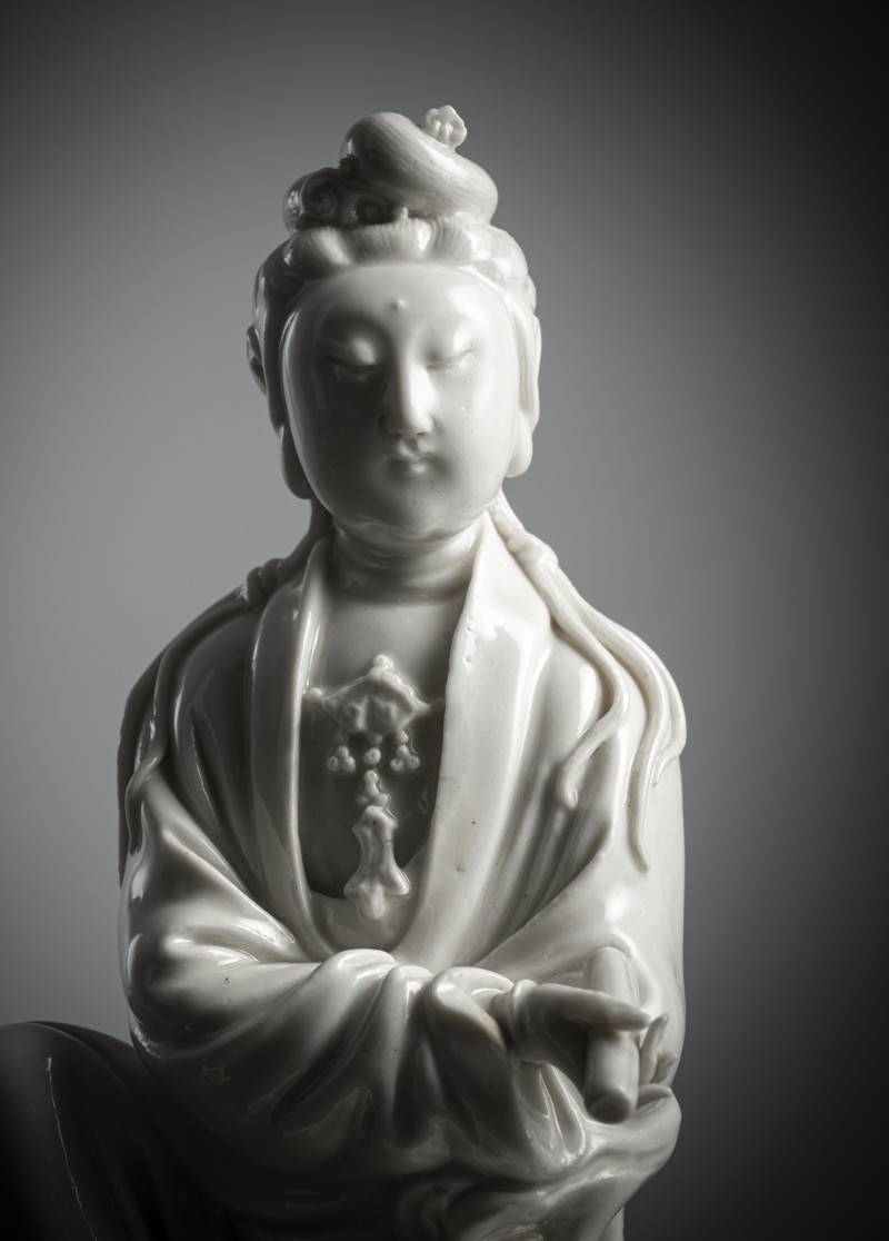 A fine Dehua figure of seated Guanyin - 图5