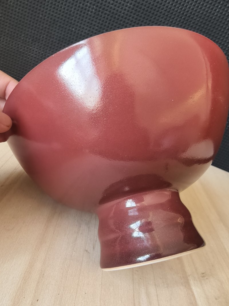 A copper red glazed porcelain 'Stemcup' - 图9