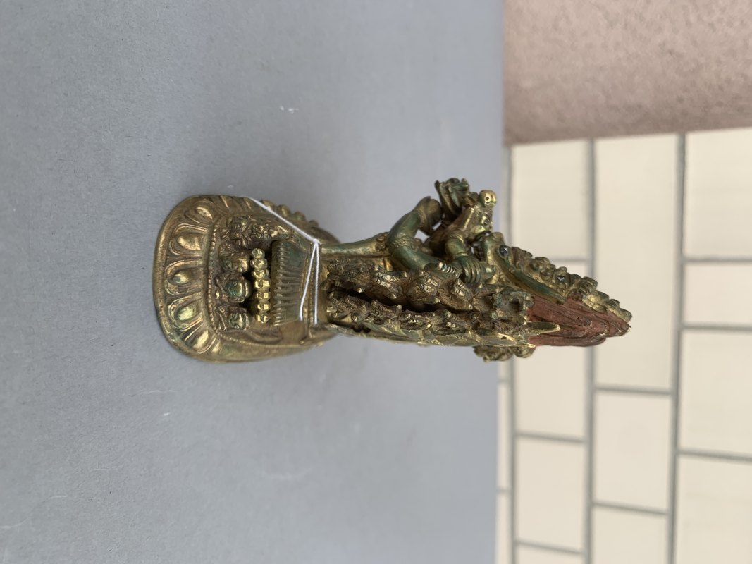 A GILT-BRONZE FIGURE OF VAJRABHAIRAVA - 图7