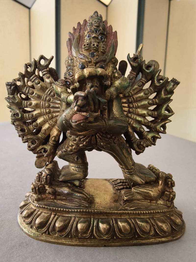 A GILT-BRONZE FIGURE OF VAJRABHAIRAVA - 图20