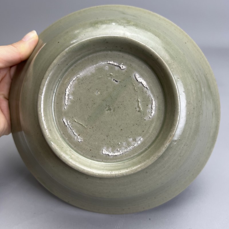 明代 青釉蝴蝶纹盘 - 图25