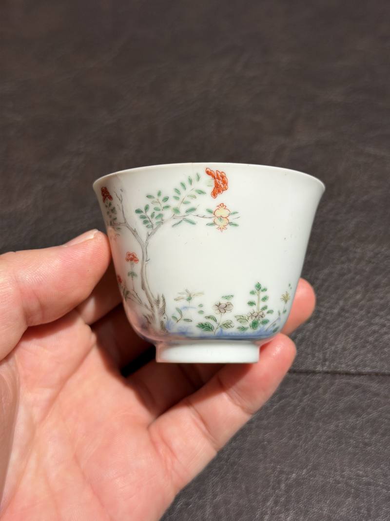 清康熙 五彩“五月石榴”花神杯 - 图11