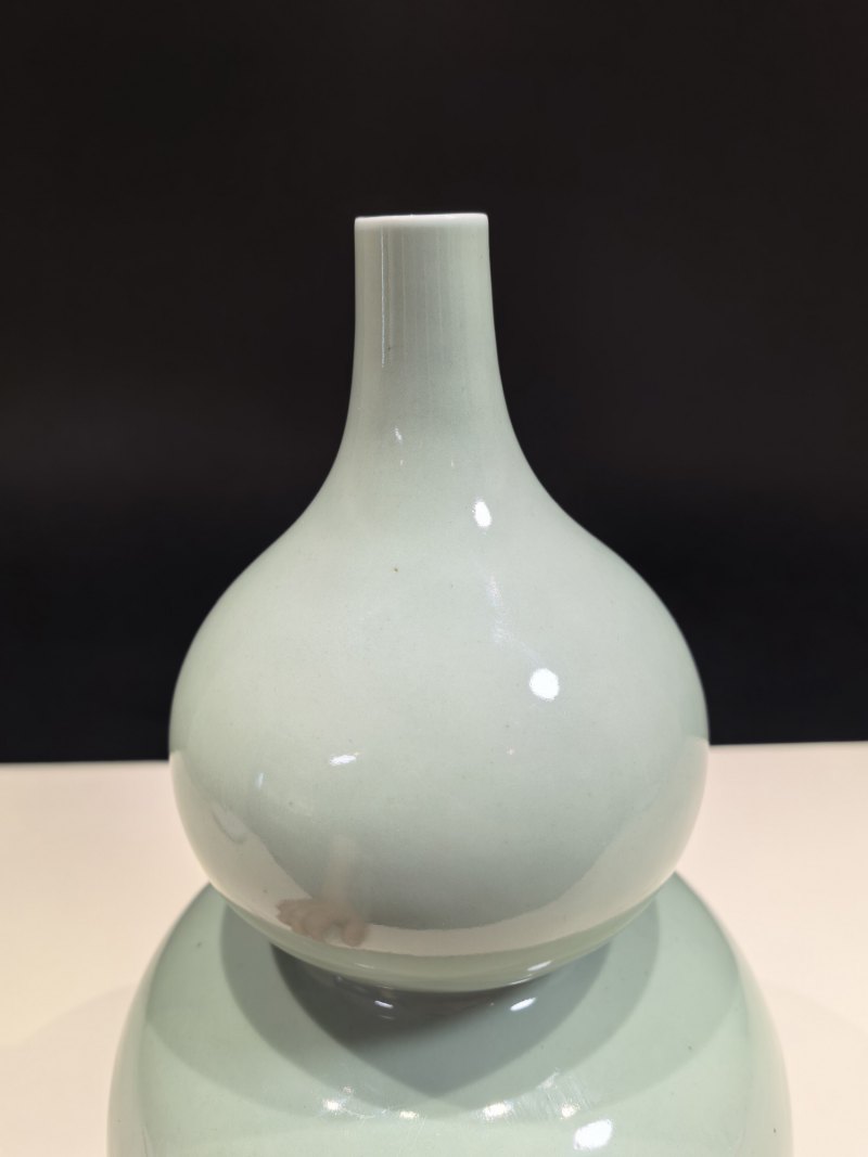 清乾隆 粉青釉葫芦瓶 - 图10