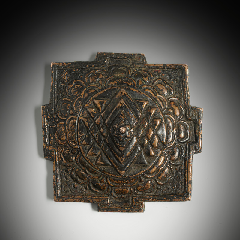 THREE-DIMENSIONAL COPPER MANDALA