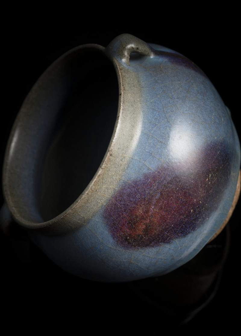 A good Junyao jart with lavender-coloured glaze and purple splashes - 图4