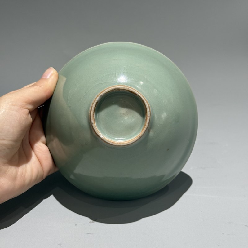 明代 龙泉窑粉青釉斗笠盏 - 图18