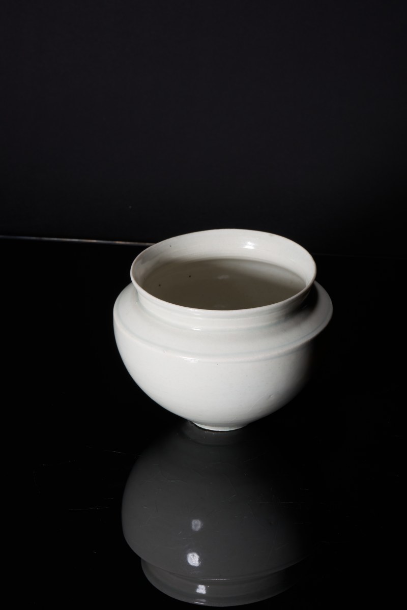 明代 青白釉束颈钵 - 图6