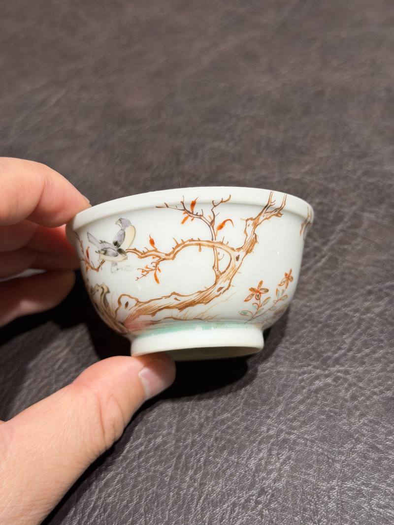 清乾隆 粉彩花鸟纹茶具一套25件 - 图28