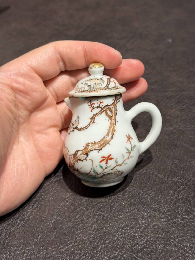 清乾隆 粉彩花鸟纹茶具一套25件 - 图62