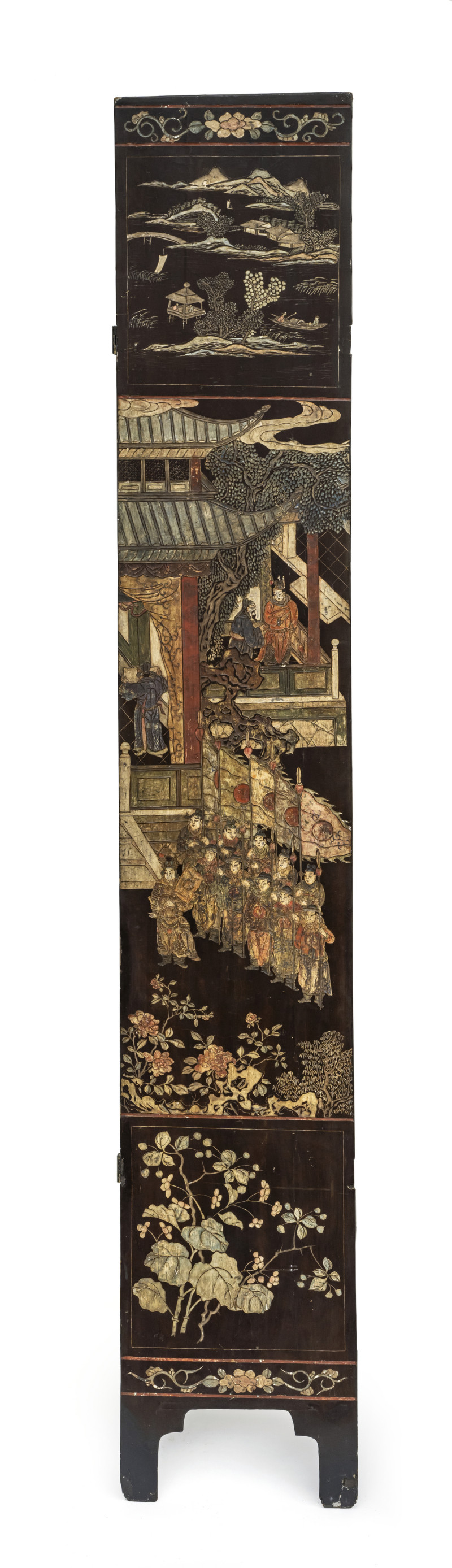 A large twelve-panel coromandel lacquer screen - 图5
