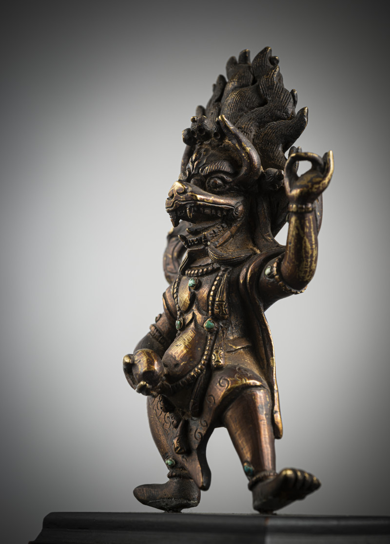 A BRONZE FIGURE OF YAMA - 图5