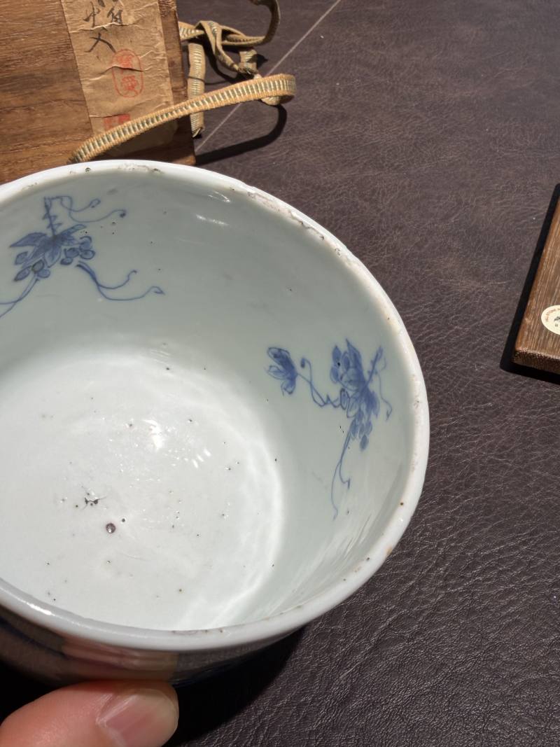 明崇祯 青花人物故事图筒式炉 - 图17