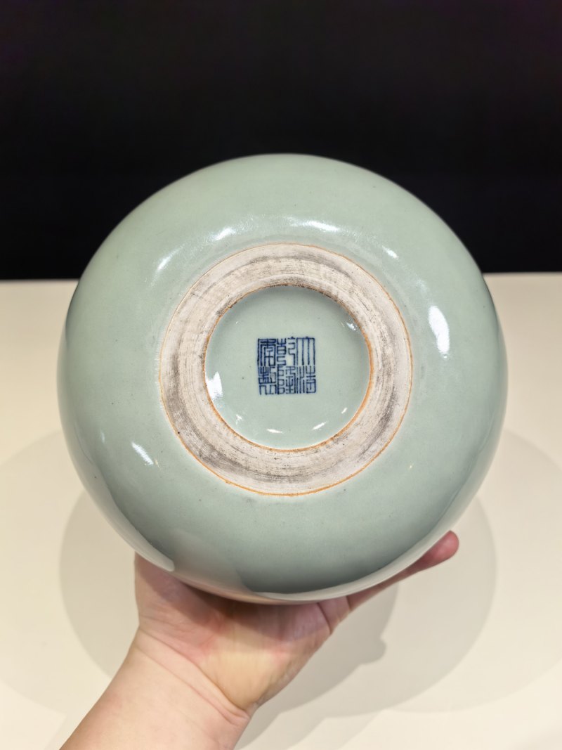 清乾隆 粉青釉葫芦瓶 - 图12