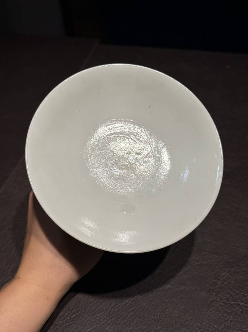 清中期 青花“灵鹫庵”缠枝莲纹高足供碗 - 图13