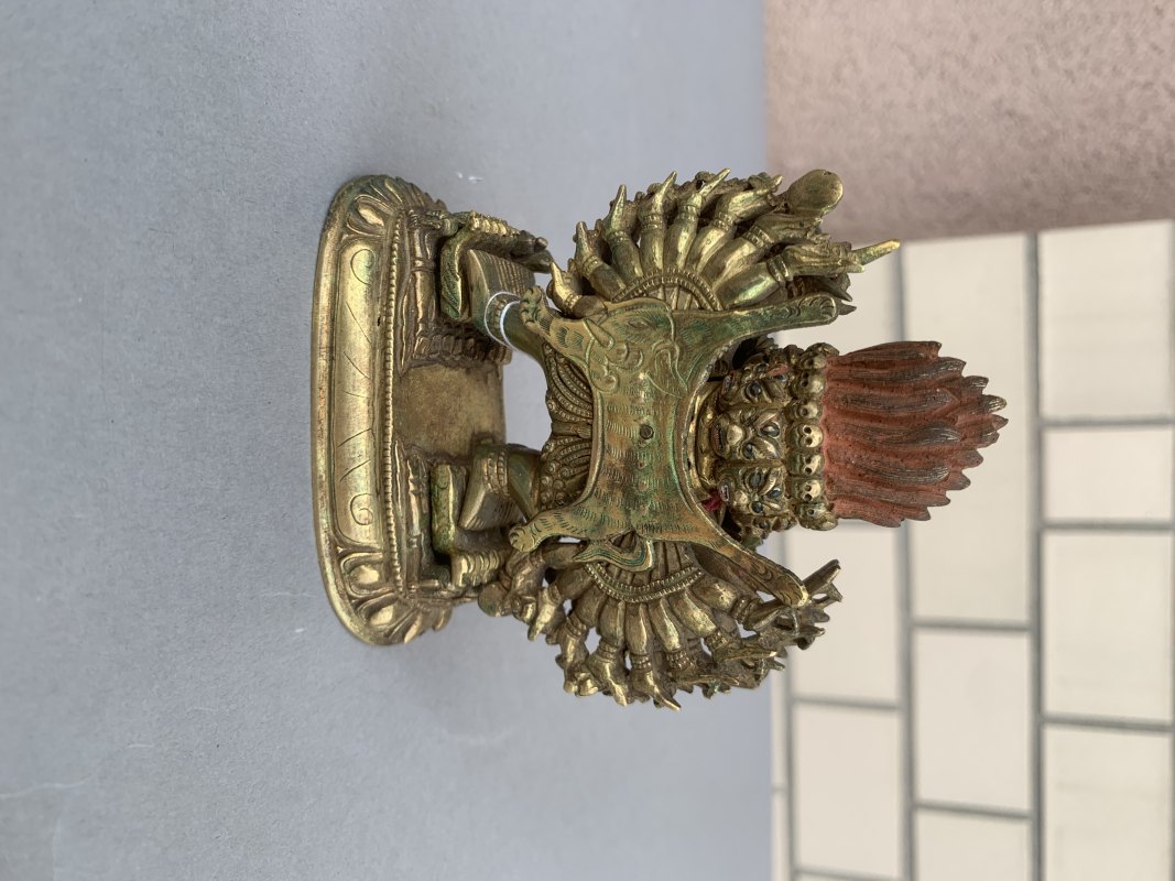 A GILT-BRONZE FIGURE OF VAJRABHAIRAVA - 图8