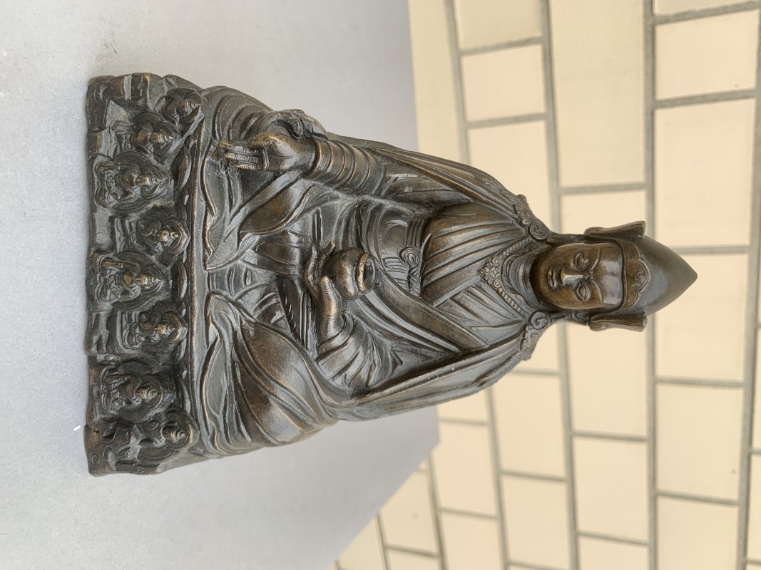 A BRONZE FIGURE OF PADMASAMBHAVA - 图6