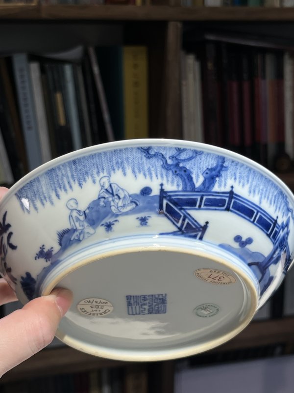 清乾隆 青花岁寒三友图盘 - 图13