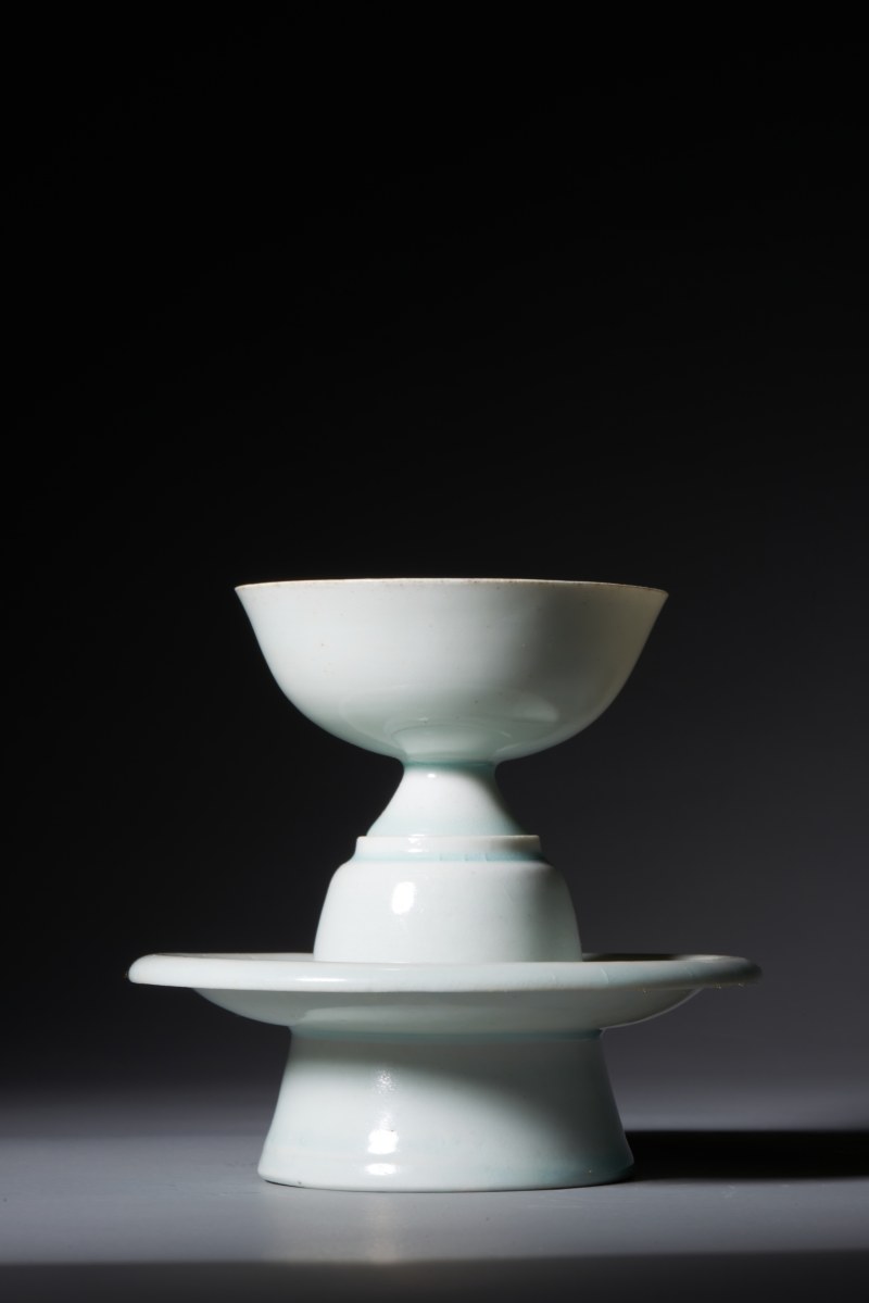 明代 青白釉茶、托一套 - 图4