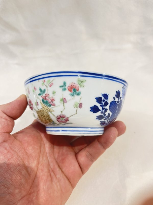 青花粉彩暗八仙纹碗 - 图3