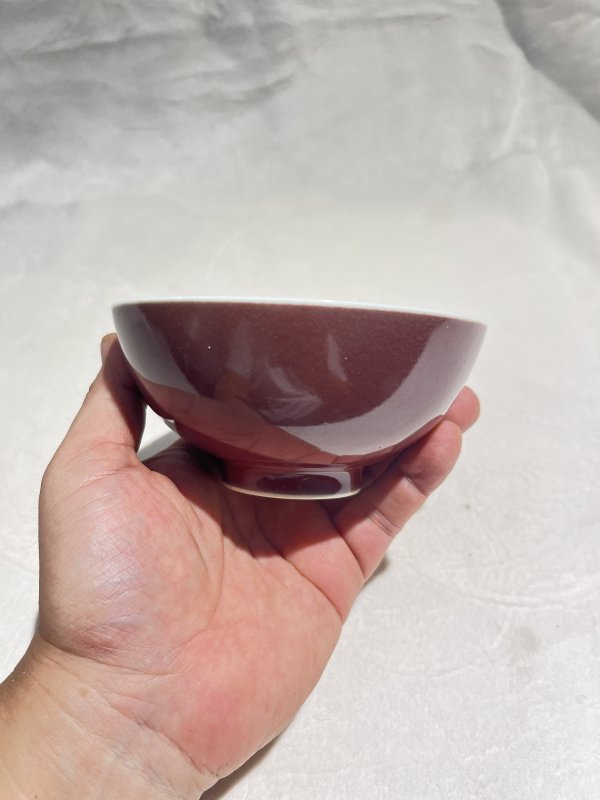 红釉碗一对 - 图11