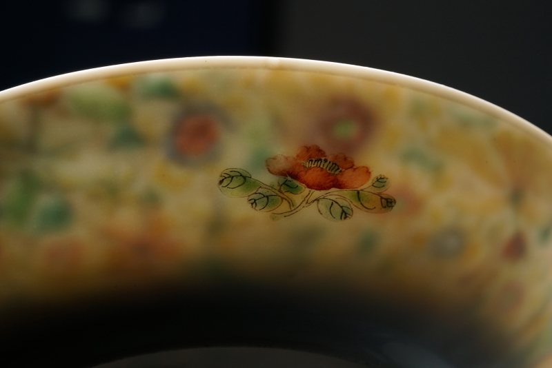 民国 粉彩百花不露地纹盘 - 图14