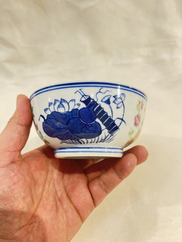 青花粉彩暗八仙纹碗 - 图6