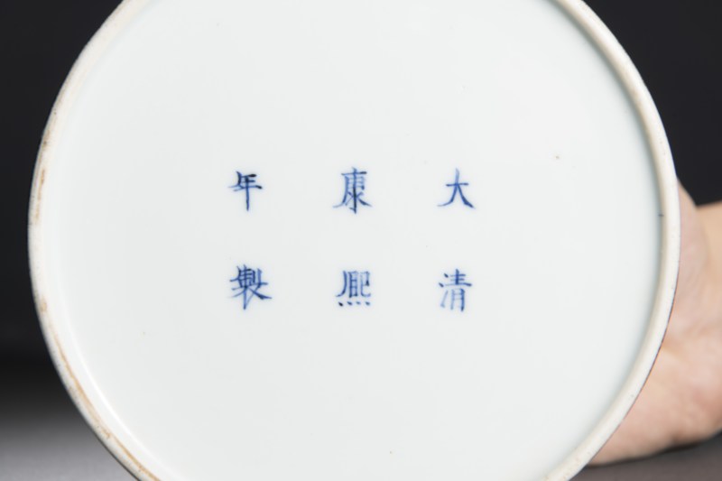 清康熙 墨地三彩太白尊 - 图5