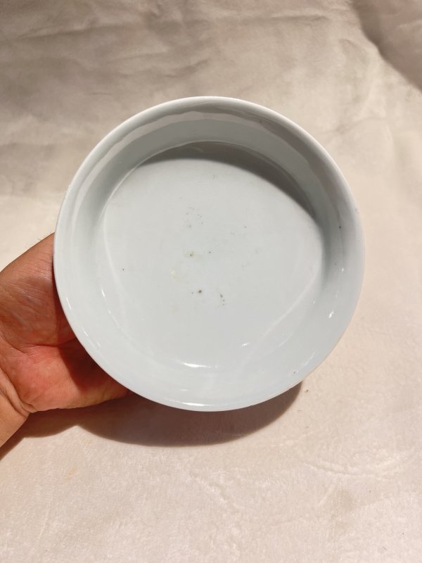 青花缠枝莲纹盖碗一套 - 图13