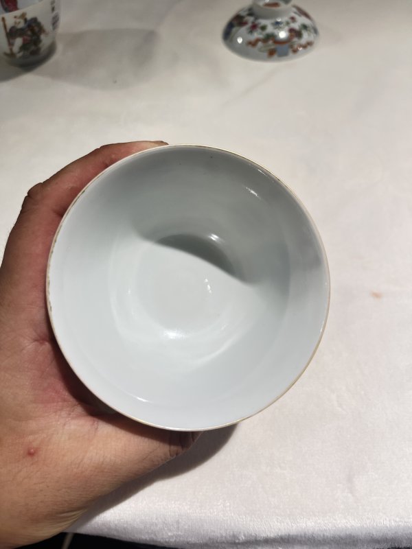 粉彩无双谱盖碗两套一组 - 图15