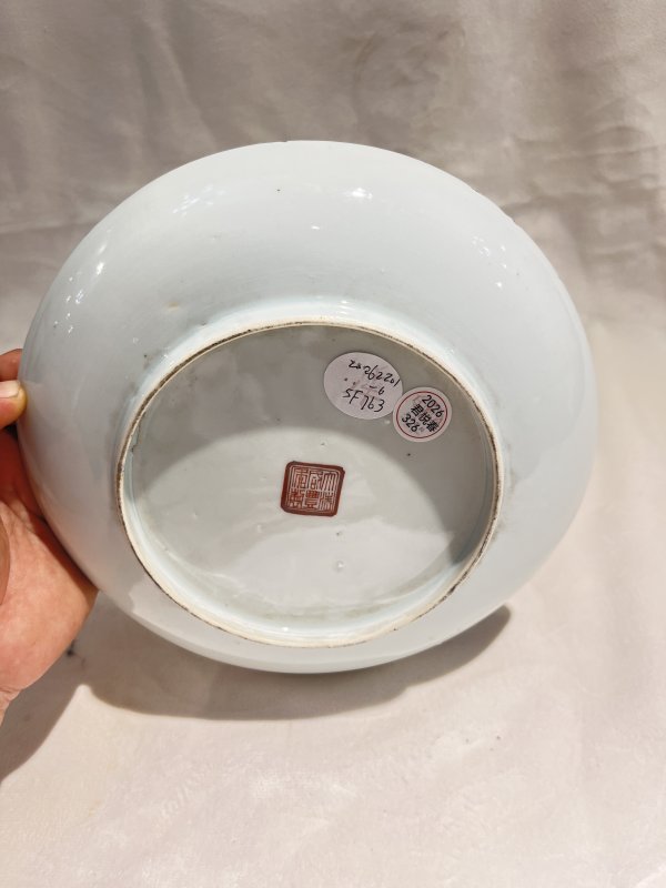 粉彩无双谱纹盘 - 图8