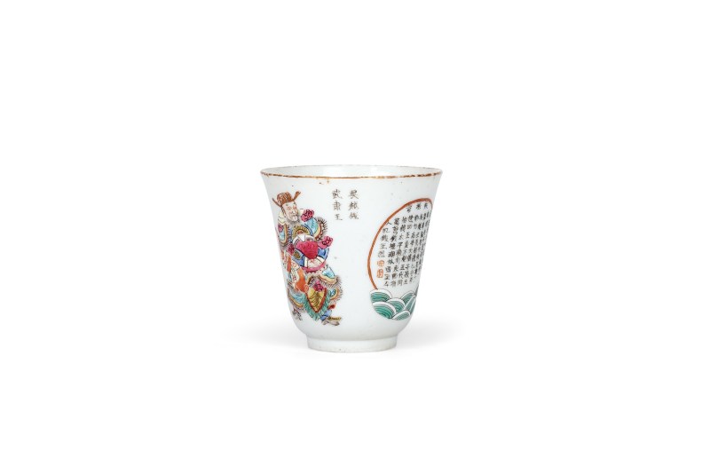 粉彩无双谱铃铛杯 - 图2